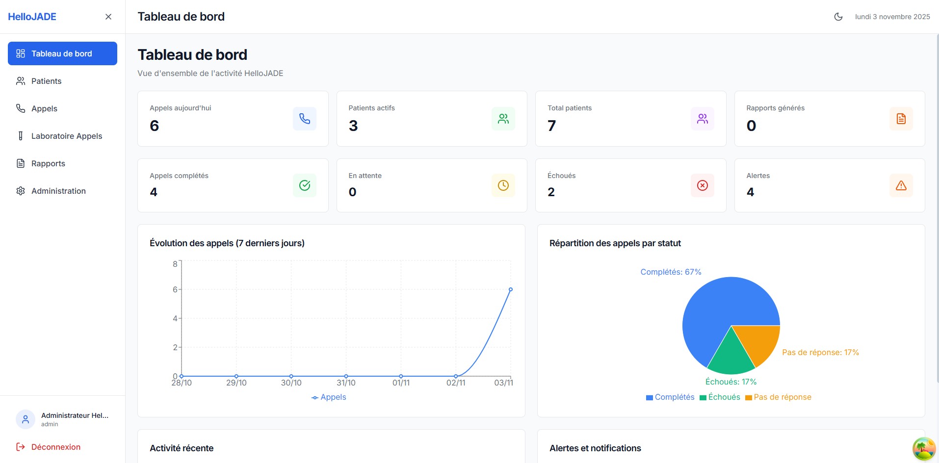 Screenshot de HelloJADE